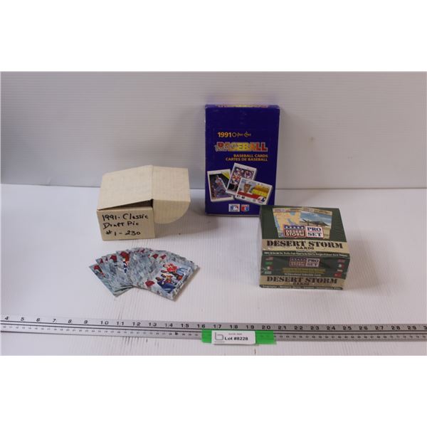 OPC 1991 Baseball Trading Cards - NIB, Dessert Storm Trading Cards - NIB, CHL 1991 Draft Picks # 1-2