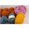Image 2 : Wooden Towel Rack, (11) Balls of Yarn w/ Bag