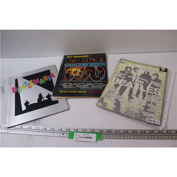 Beatles Lot - Hit Parader Year Book Collector's Edition, Mojo Magazine Featuring The Beatles White A