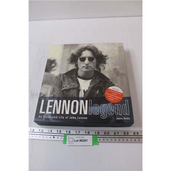 Lennon Legend - An Illustrated Life Of John Lennon - 64 Page Hardcover Book w/ Slip Cover, CD, Memor