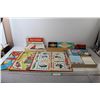 Image 1 : Checkers Pieces, Cribbage Board, Password Board Game, All In The Family, (3) Game Boards - All As Is