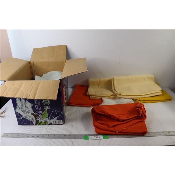 Assorted Cloth and Burlap