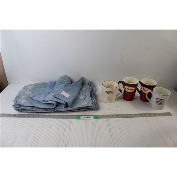 (7) Placemats, (4) Tim Hortons Mugs