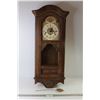 Image 1 : Crafique Vintage Wood Grandmother Clock - 34" Tall x 15" Width x 6.5" Deep - As is