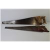 Image 2 : (2) Keystone Flying Ace Hand Saws (Blades are 26" and 22") As is