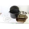 Image 1 : Canning Pot with Two Racks, (3) Bread Pans, (1) Mixing Bowl