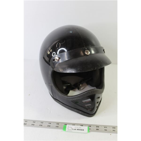 Full Face Motorcycle Helmet - Fits Like Adult Medium - As is