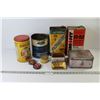Image 1 : (9) Empty Tins (Watkins, Robin Hood, Ford Antifreeze etc.) As is