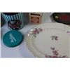 Image 3 : Serving Platter, Tins (Mrs. Fields, Cafe Grecco etc.), Metal Watering Can