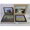 Image 1 : (4) Assorted Pictures-Sizes in Pics