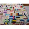 Image 7 : 85"x64" Homemade Quilt-slight damage in pics-needs cleaning