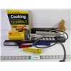 Image 1 : (3) Flashlights,(2) Power Bars, Cooking Book, Hole Punch, Lint Brush, Elevator Ornament