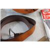 Image 7 : Faux Leather Belt, Vintage Hand Whisk, Brass Razor, Permanent Press Magazine and Assorted Items