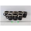 Image 1 : (8) Black Japan Coffee Cups w/ Foam Looking Top Outline