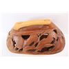 Image 8 : Carved Wooden Fruit Bowl w/ Lid, Japan Ginger Bread Salt And Pepper Shakers, (3) Unmarked Ornamental