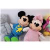 Image 4 : (4) Various Stuffies, Mini Mouse, Mickey Mouse, Misc.
