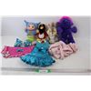 Image 1 : (5) Various Stuffies/ Toys, Tizzy Tongues, Playskool, Misc., Build A Bear Workshop Clothes/ Accessor