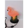 Image 5 : Melted Plastic Flamingo Lamp- Powers On
