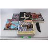 Image 1 : (5) Bodybuilding Books/ DVDs, Leather Knife Sleave