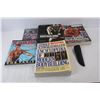 Image 2 : (5) Bodybuilding Books/ DVDs, Leather Knife Sleave