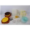 Image 2 : Lot Of Assorted Tupperware Containers, Royal Bank Coasters, Children's Cutlery