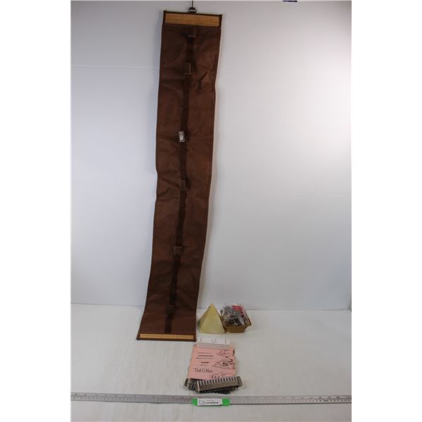 Lava Enterprises Pyramid Shaped Candle, Closet Hanger w/ Clips , Dial O Matic Food Cutter- Missing p