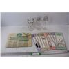 Image 1 : Unmarked Clear Glass Pitcher, (2) Millenium 2000 Champaigne Glasses, (12) Western Constitutional For