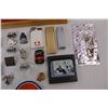 Image 4 : Vintage Gulf Gas Station patch, Pocket Knives, Pins, Crib Board, Misc.