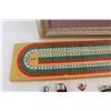 Image 9 : Vintage Gulf Gas Station patch, Pocket Knives, Pins, Crib Board, Misc.