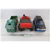 Image 1 : (3) Toy Trucks, 1996 Chevy Tahoe Police Vehicle, Tonka Dump Truck, Misc.