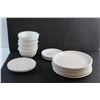 Image 10 : (5) Ceramic Bowls and (15) Ceramic Plates