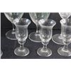 Image 12 : (3) Crystal Goblets, (3) Glass Goblets, Beer Glass and (5) Liquor Glasses