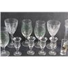 Image 3 : (3) Crystal Goblets, (3) Glass Goblets, Beer Glass and (5) Liquor Glasses