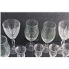 Image 6 : (3) Crystal Goblets, (3) Glass Goblets, Beer Glass and (5) Liquor Glasses