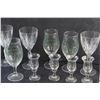 Image 9 : (3) Crystal Goblets, (3) Glass Goblets, Beer Glass and (5) Liquor Glasses