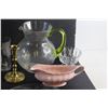 Image 4 : Gravy Boat, Glass Bowls, Serving Dish, Measuring Cups, Pitcher, Mug and Brass Candle Holder