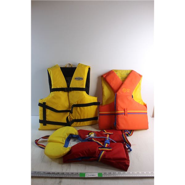 (3) Life Vests - Size S
