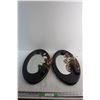 Image 1 : (2) Framed Decorative Mirrors 23'' x 11''