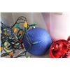 Image 5 : * Large Plastic Tote and Assorted Christmas Ornaments