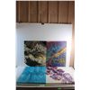 Image 1 : (4) Modern Art Paintings 20'' x 16''