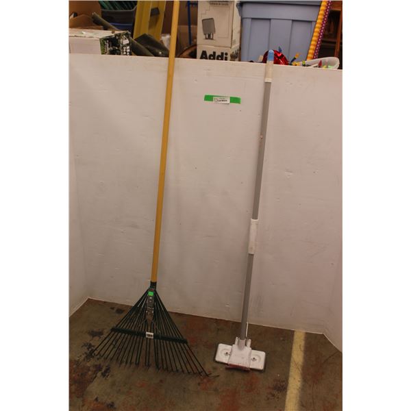 * Quickie Mop & Scrub Brush and Rake