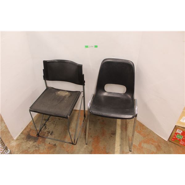 *(2) Plastic Chairs