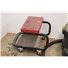 Image 2 : * Mechanic's Stool on Casters and 2HP Shop Vac Vacuum with Attachments - As Is