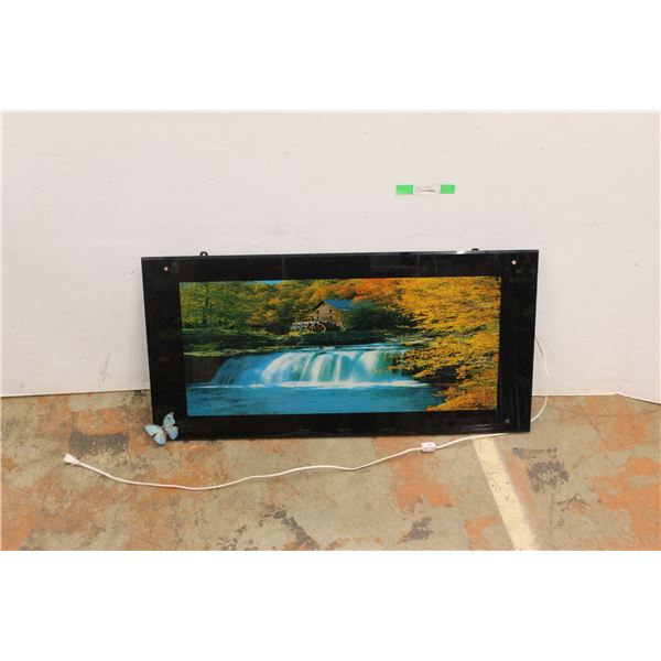 * Light Up Waterfalls Sign - Tested 39'' x 19''