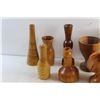 Image 2 : Carved Wooden Goblets and Vases