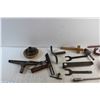 Image 10 : Carpenter Accessories - Square, Calipers, Circular Saw Wrenches and Carpenter Brace
