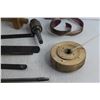 Image 6 : Carpenter Accessories - Square, Calipers, Circular Saw Wrenches and Carpenter Brace
