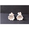 Image 2 : (4) Porcelain Cherub Vases - 4" Tall - Made in Occupied Japan
