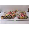 (2) Vintage Floral Curtain Panels