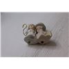 Image 5 : Ceramic Honey Pot Set, Silver Plate Salt & Pepper Shakers, Precious Moments 1992 Couple, Mikasa Sake